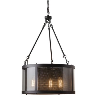 Bluffton Drum Pendant by Feiss - Starlight Lighting USA and Canada